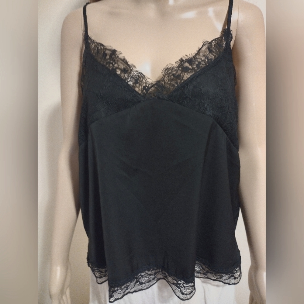 ZARA black lace camisole, size M